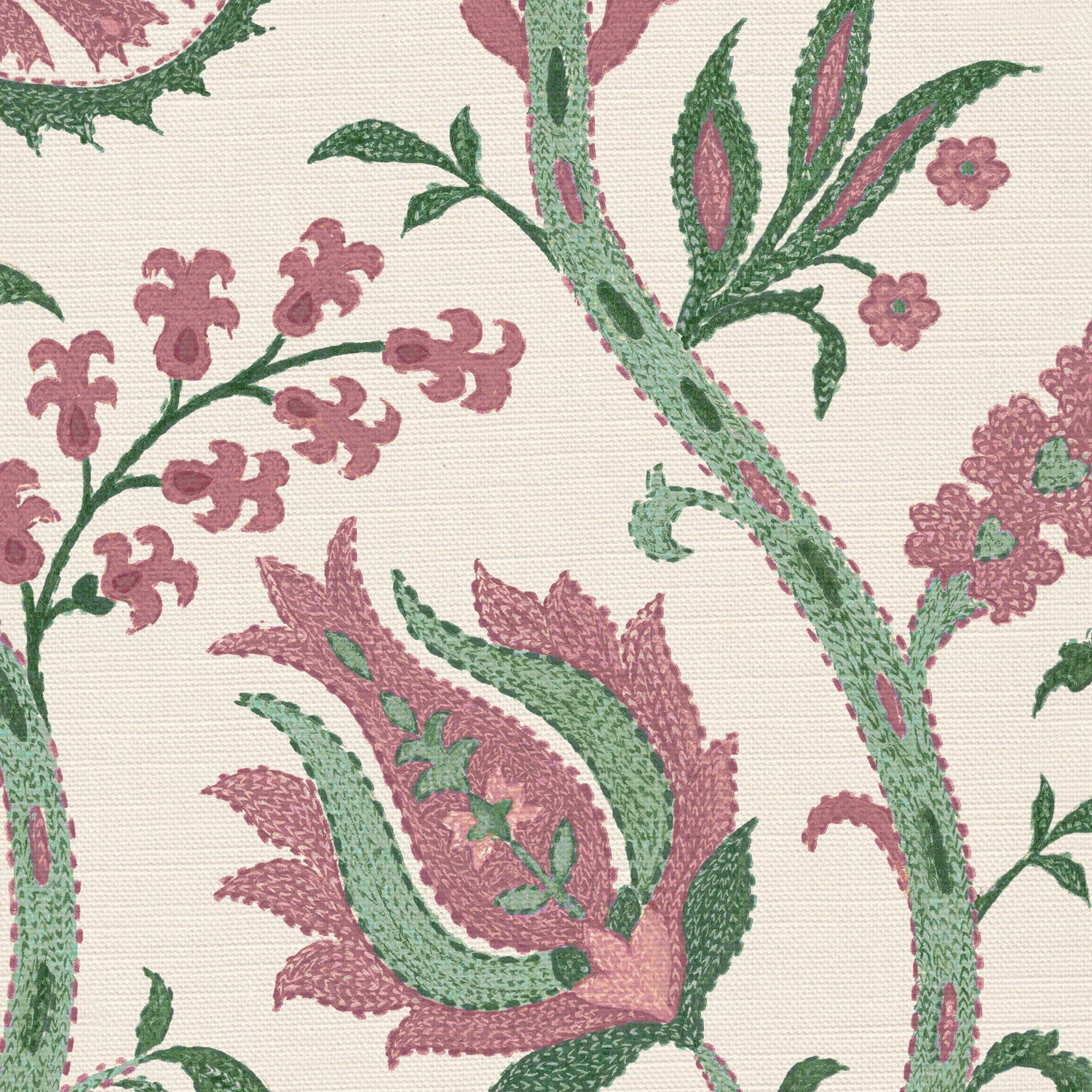 CW: Soft pink and racing green | BASE: Luxury Linen | HERO