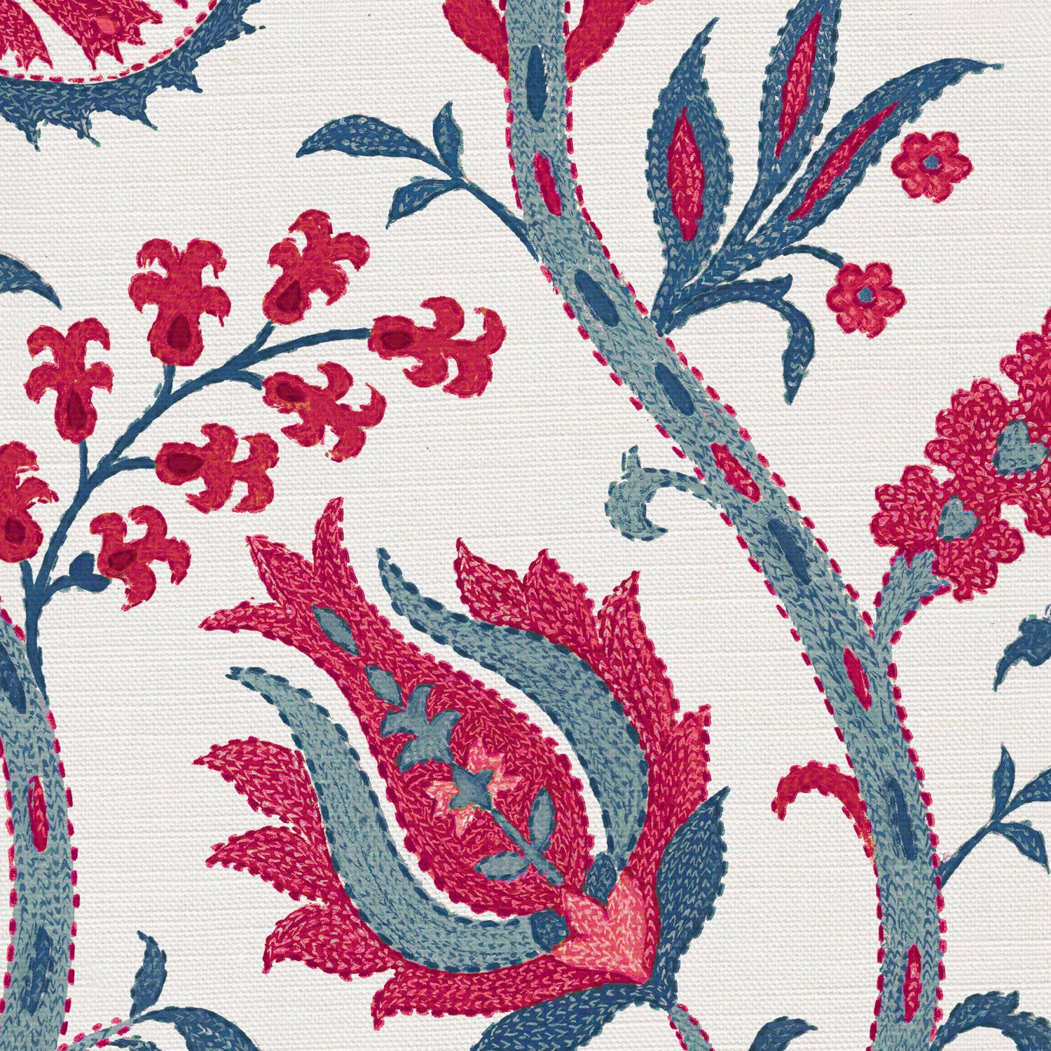 CW: Warm red and blues | BASE: Luxury Linen | HERO