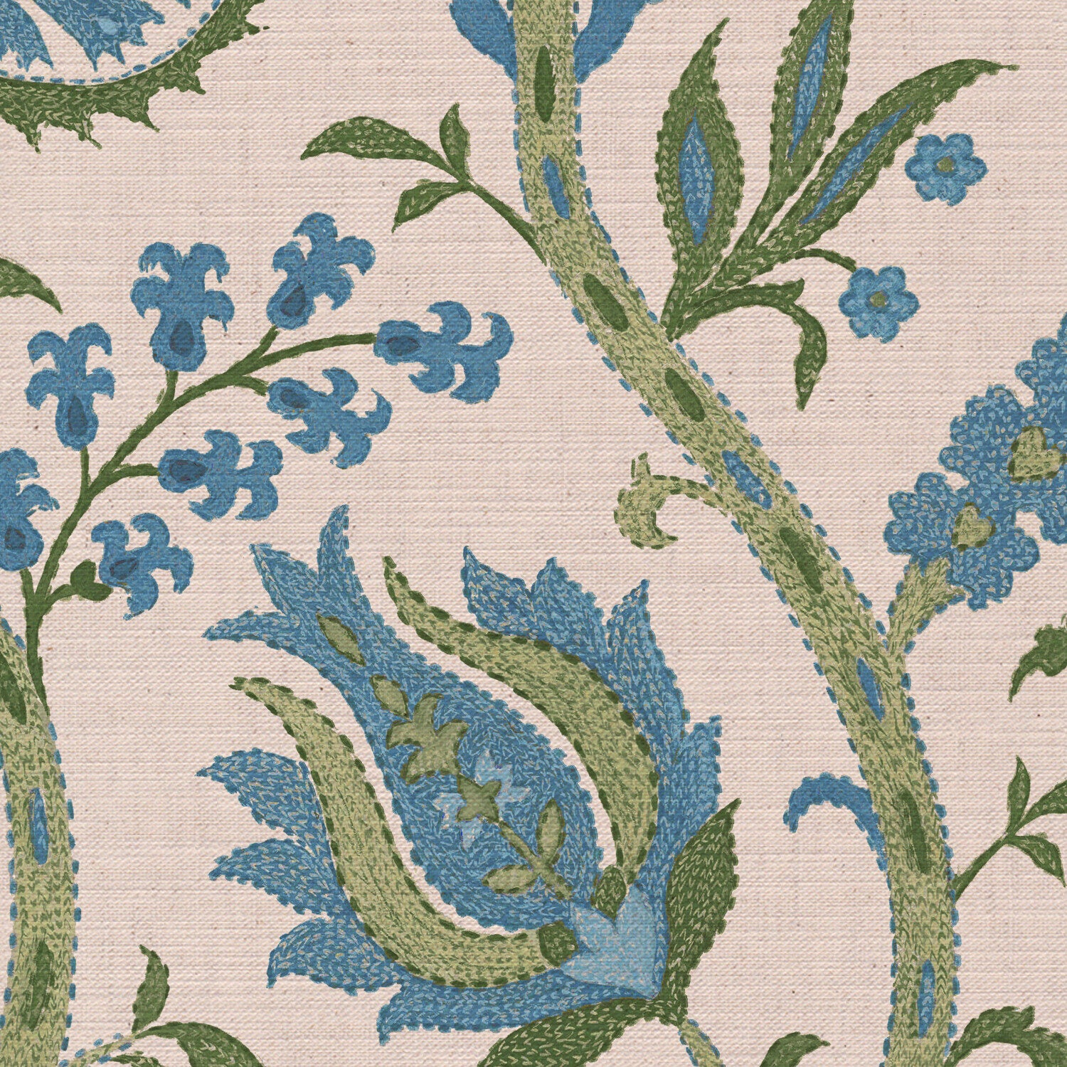 CW: Blue and moss green | BASE: Mercia Linen | HERO