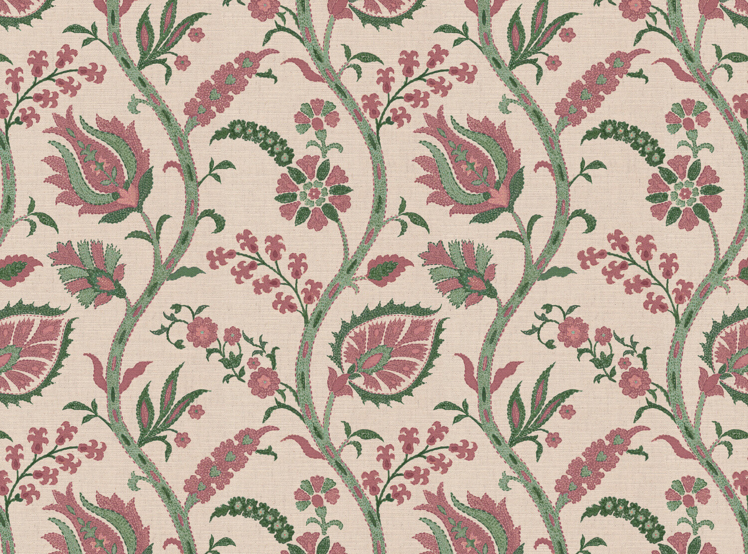 CW: Soft pink and racing green | BASE: Mercia Linen