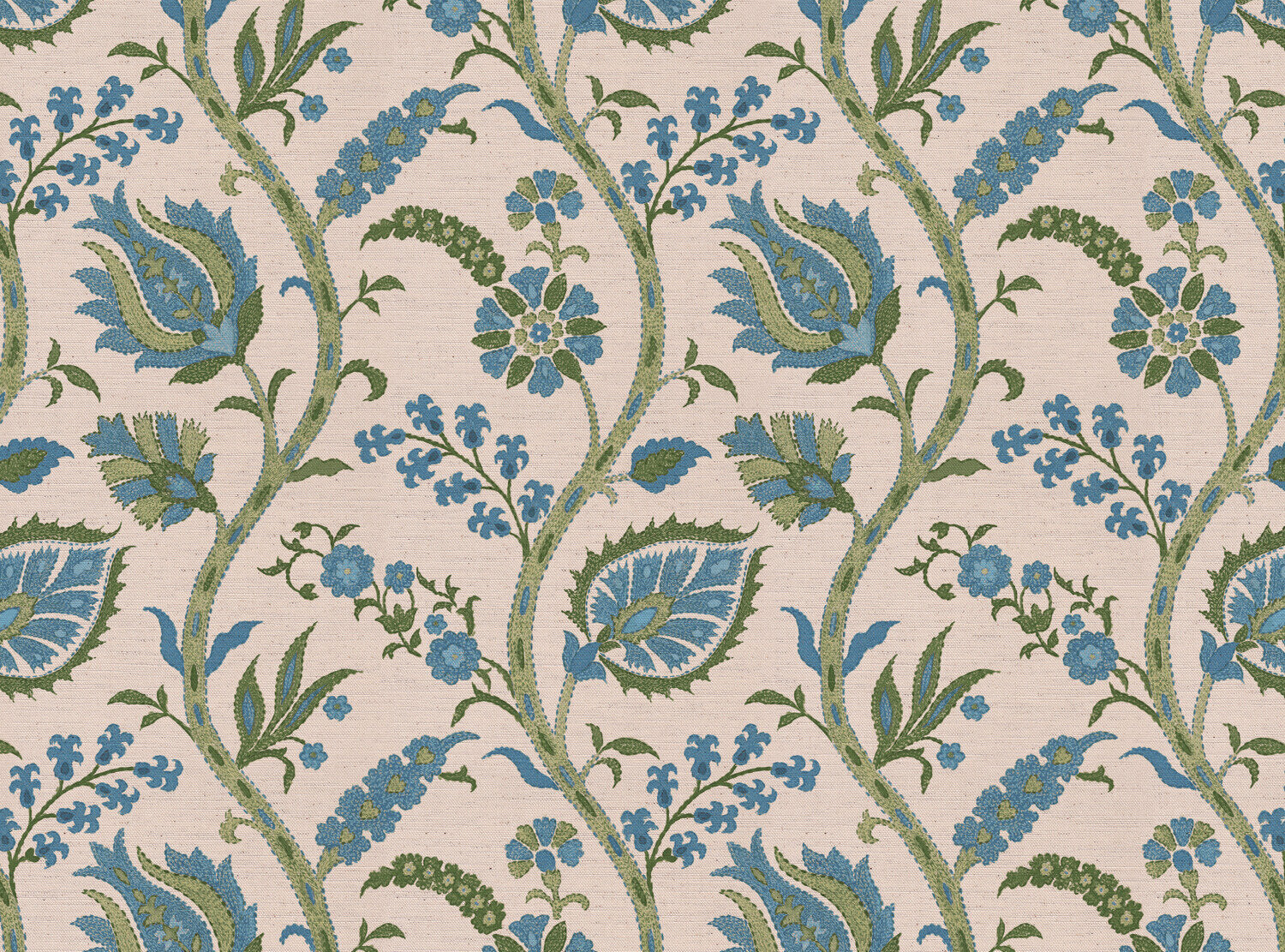 CW: Blue and moss green | BASE: Natural Luxury Linen