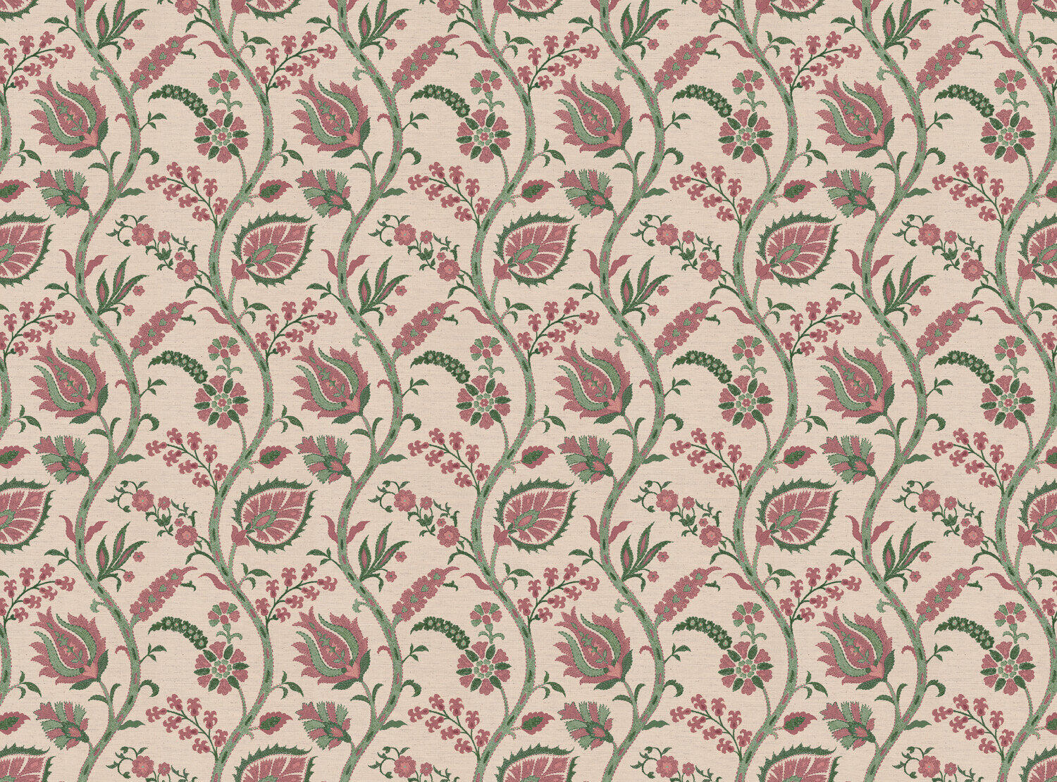 CW: Soft pink and racing green | BASE: Natural Luxury Linen