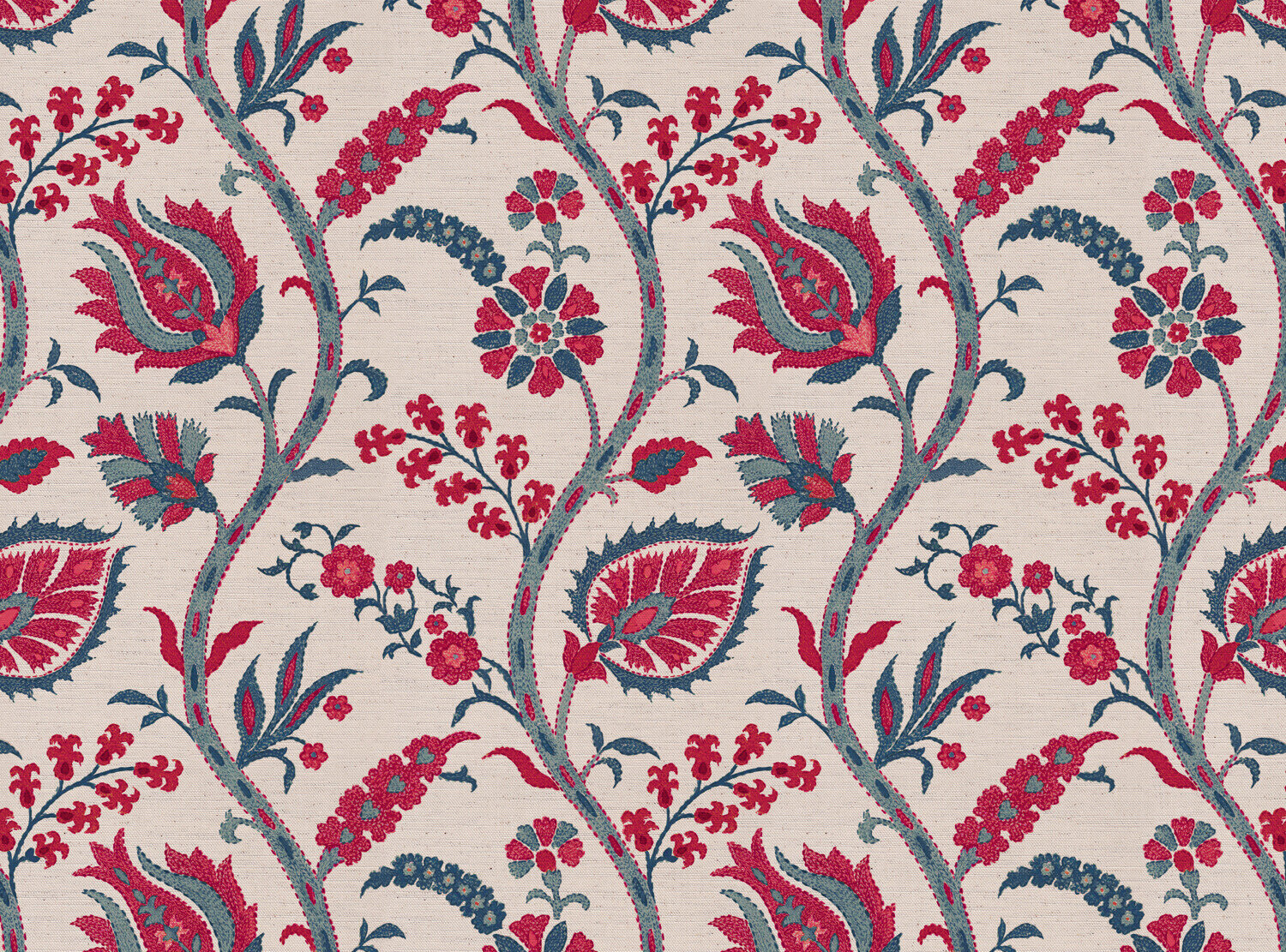 CW: Warm red and blues | BASE: Natural Luxury Linen