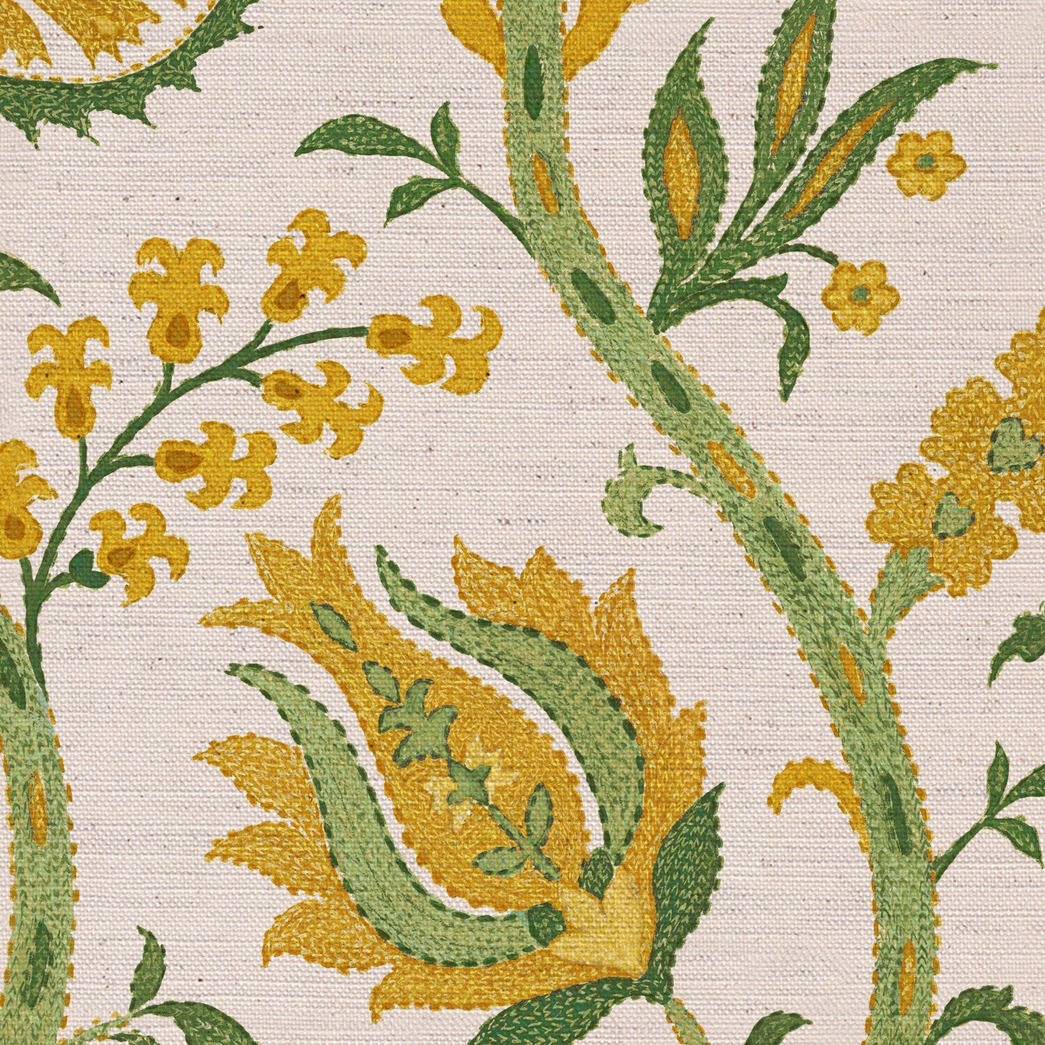 CW: Yellow and green | BASE: Natural Luxury Linen | HERO
