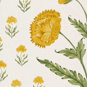 Golden yellow and moss green
