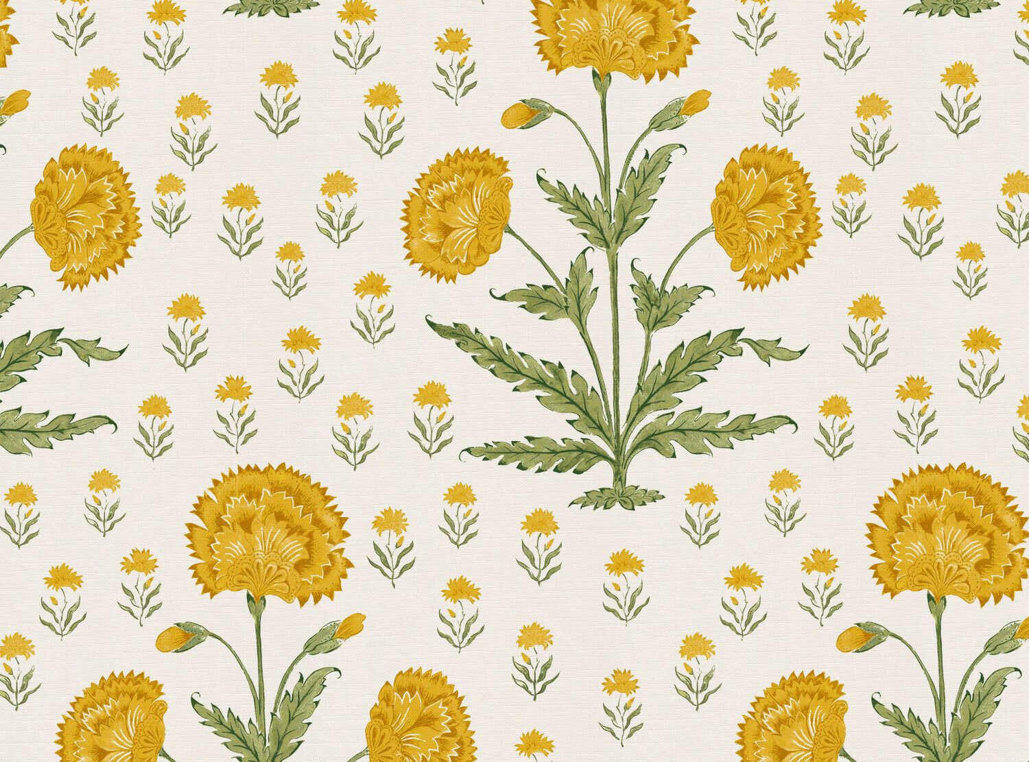 CW: Golden yellow and moss green | BASE: Luxury Linen
