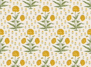 Golden yellow and moss green
