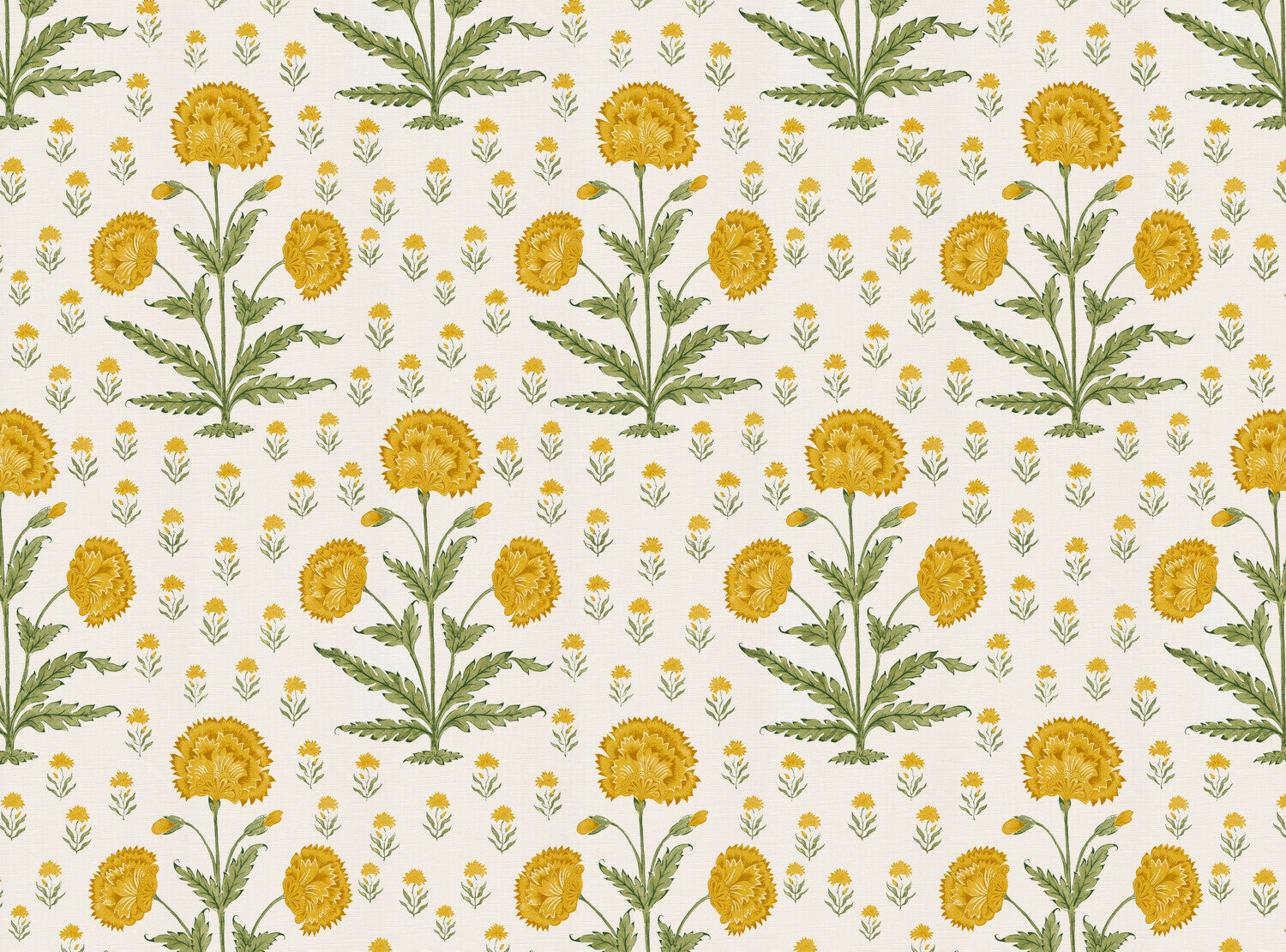 CW: Golden yellow and moss green | BASE: Luxury Linen