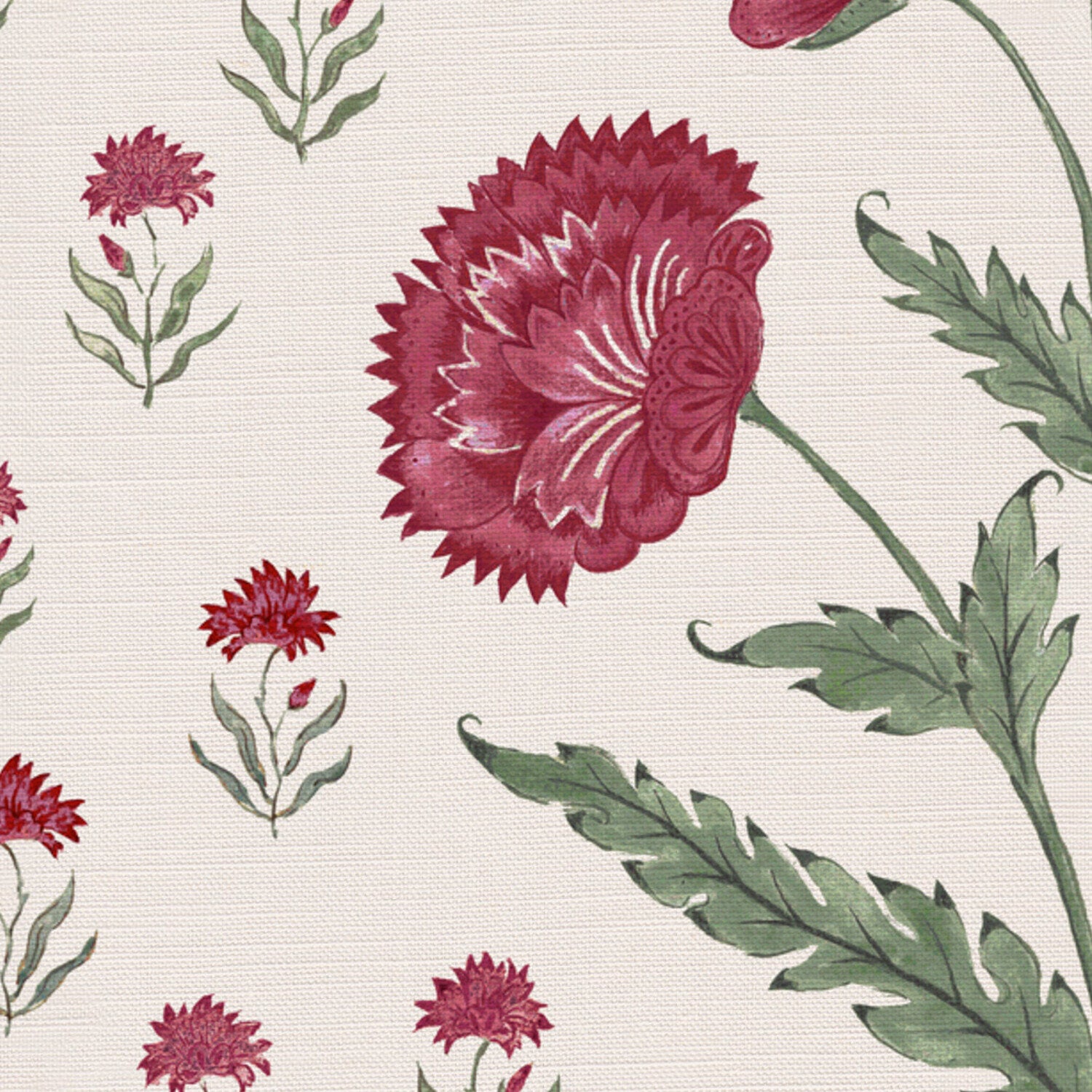 CW: Red damson and green | BASE: Luxury Linen | HERO