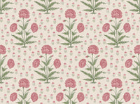 Soft pink and green