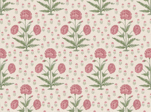 Soft pink and green