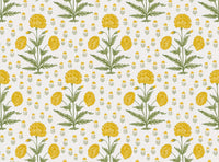 Yellow and moss green