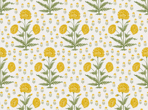 Yellow and moss green