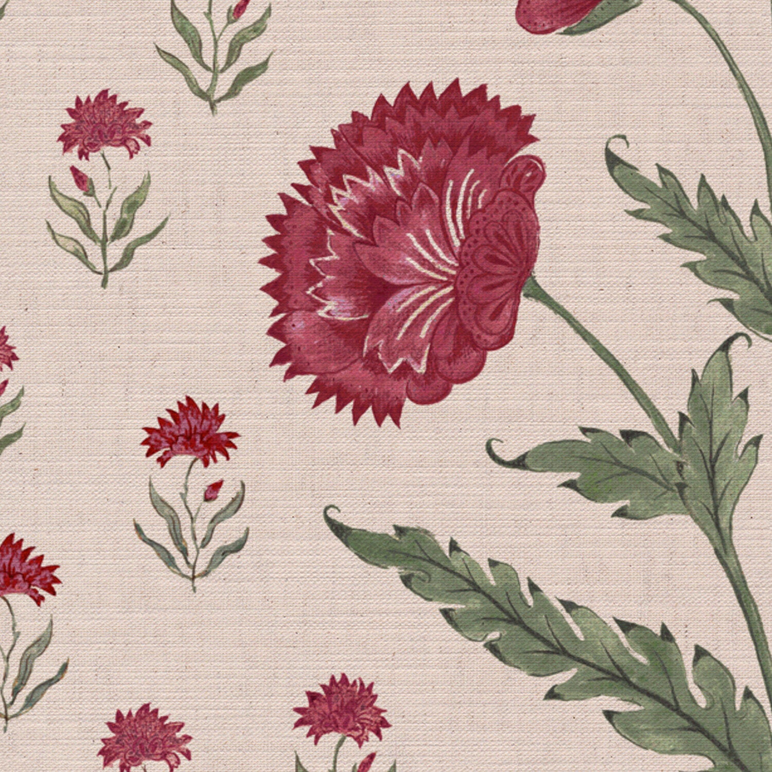 CW: Red damson and green | BASE: Mercia Linen | HERO
