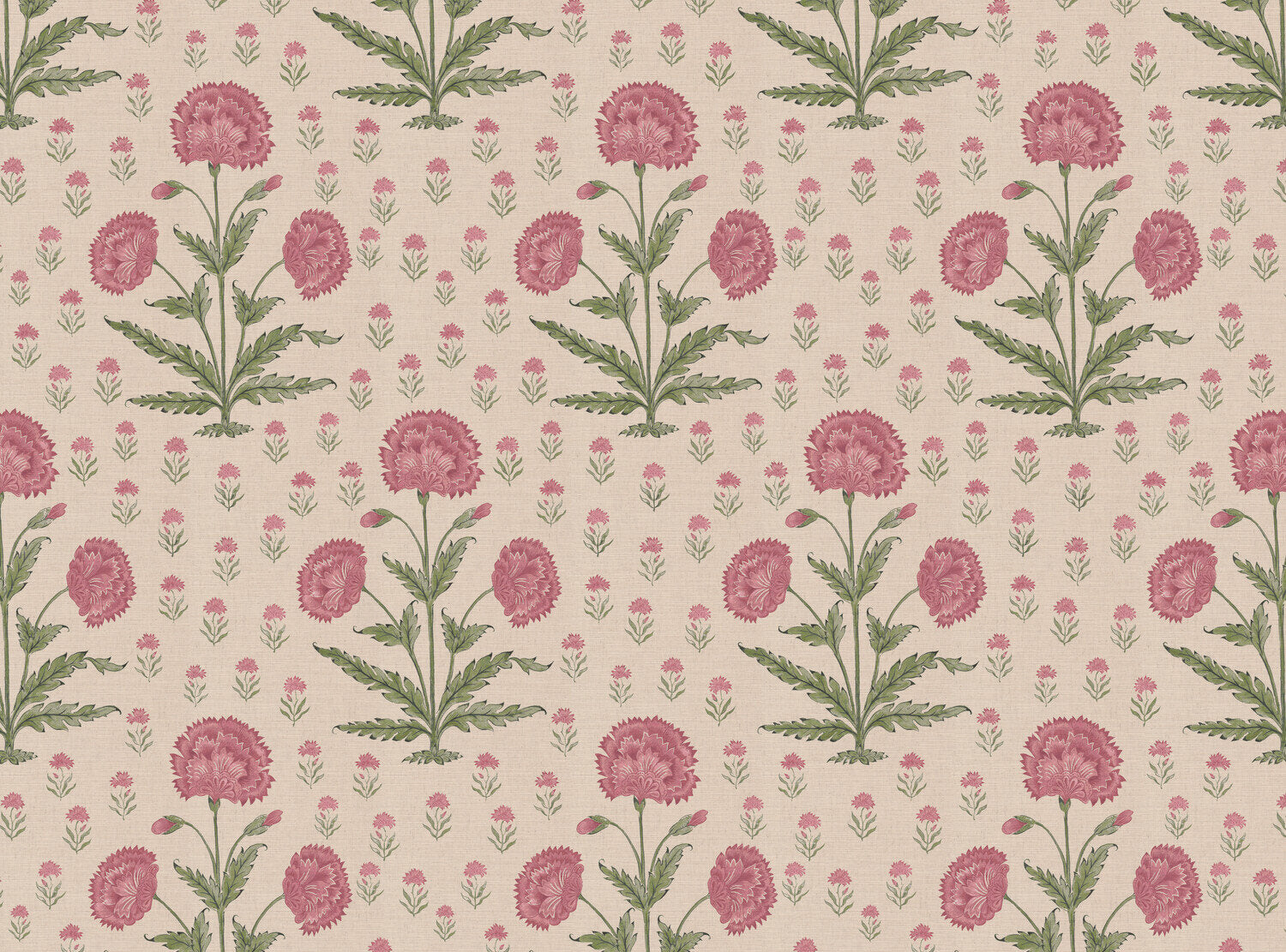 CW: Wild orchid pink and green | BASE: Mercia Linen