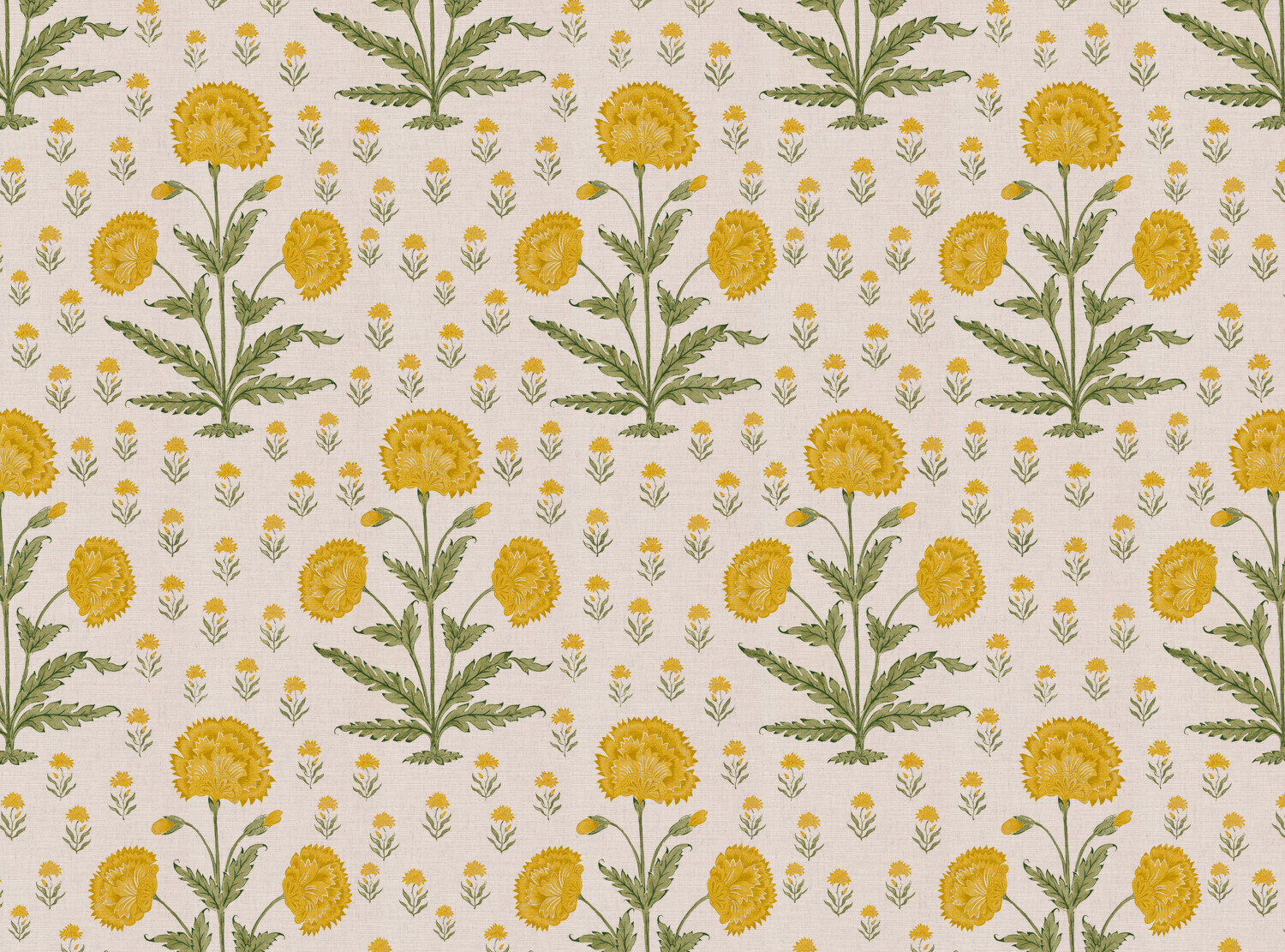 CW: Yellow and moss green | BASE: Mercia Linen