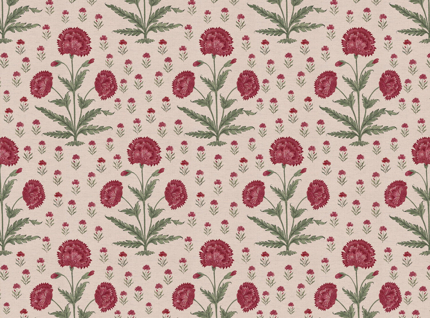 CW: Red damson and green | BASE: Natural Luxury Linen