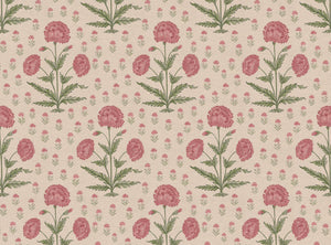 Soft pink and green