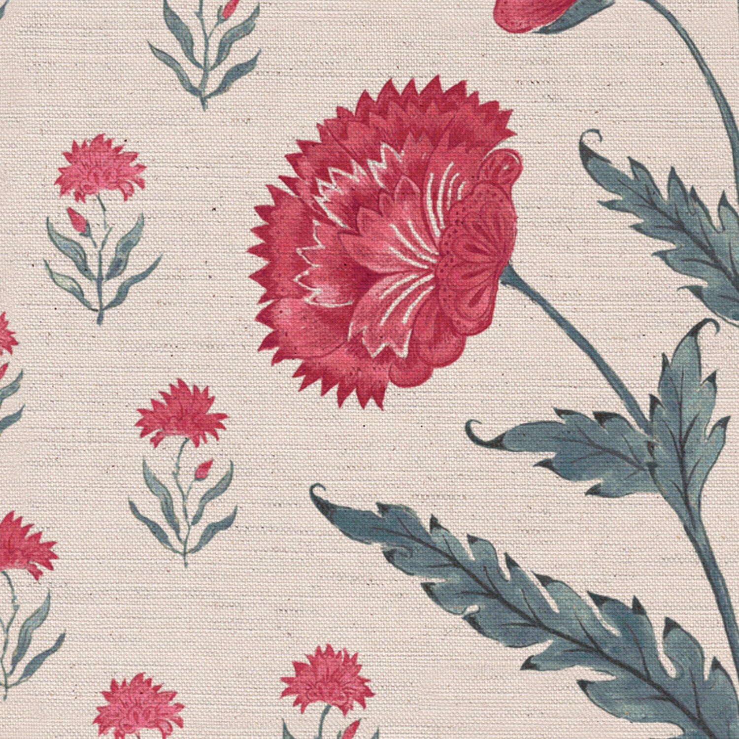 CW: Warm red and blue | BASE: Natural Luxury Linen | HERO