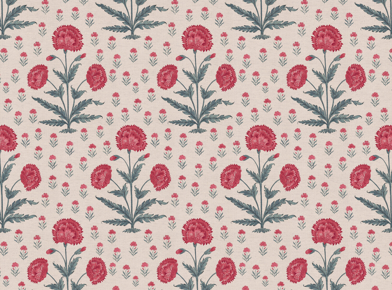 CW: Warm red and blue | BASE: Natural Luxury Linen