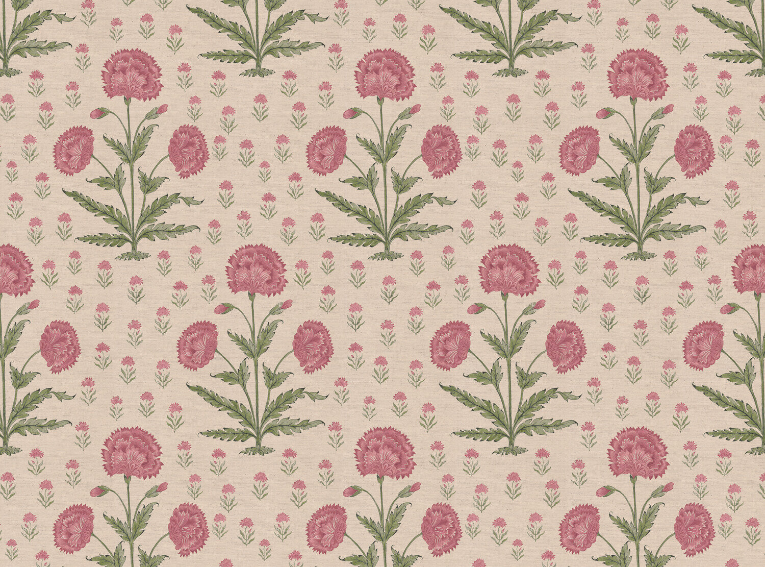 CW: Wild orchid pink and green | BASE: Natural Luxury Linen