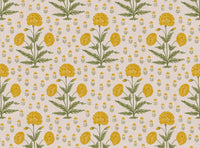 Yellow and moss green