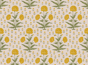 Yellow and moss green