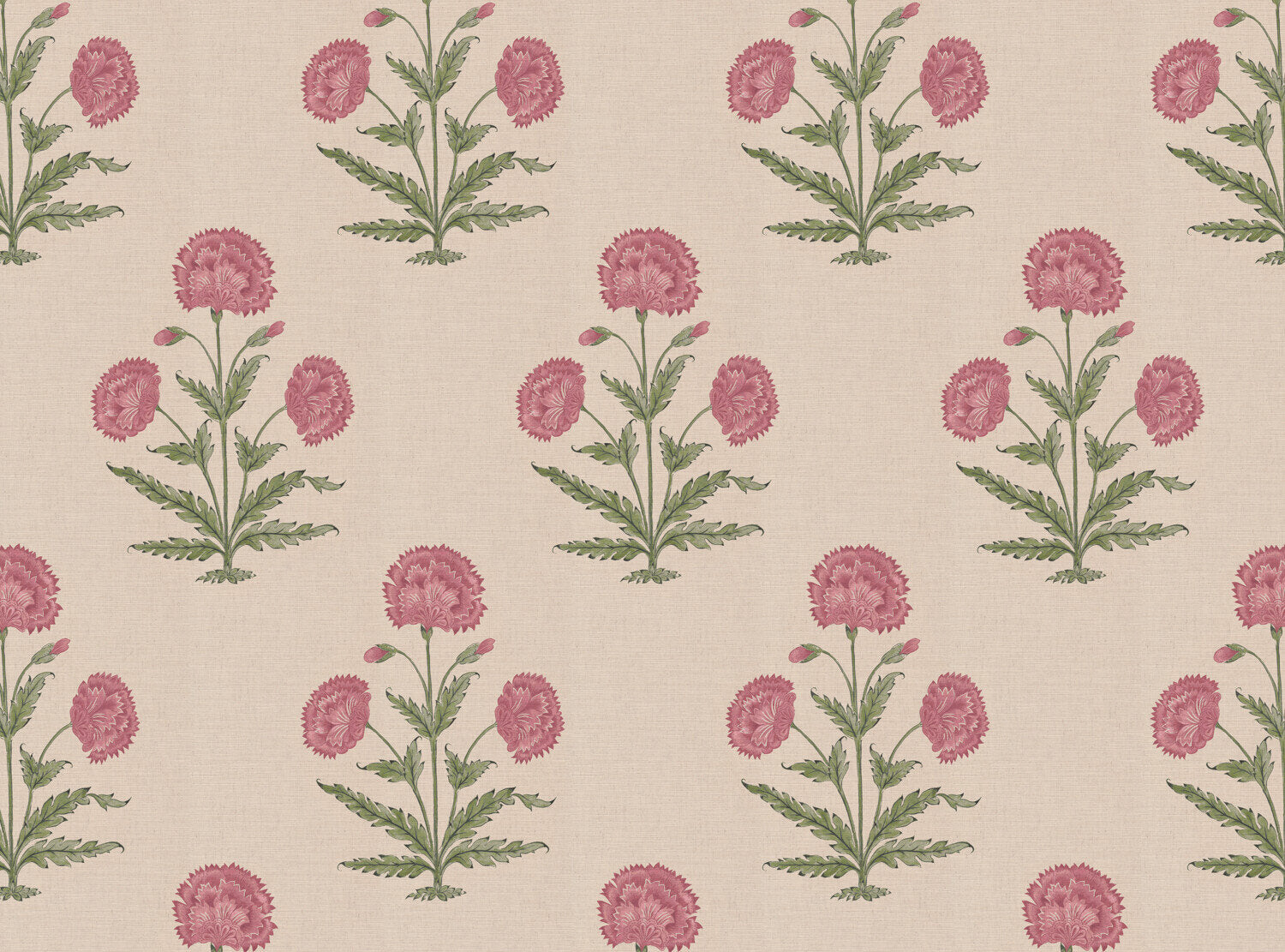 CW: Wild orchid pink and green | BASE: Mercia Linen