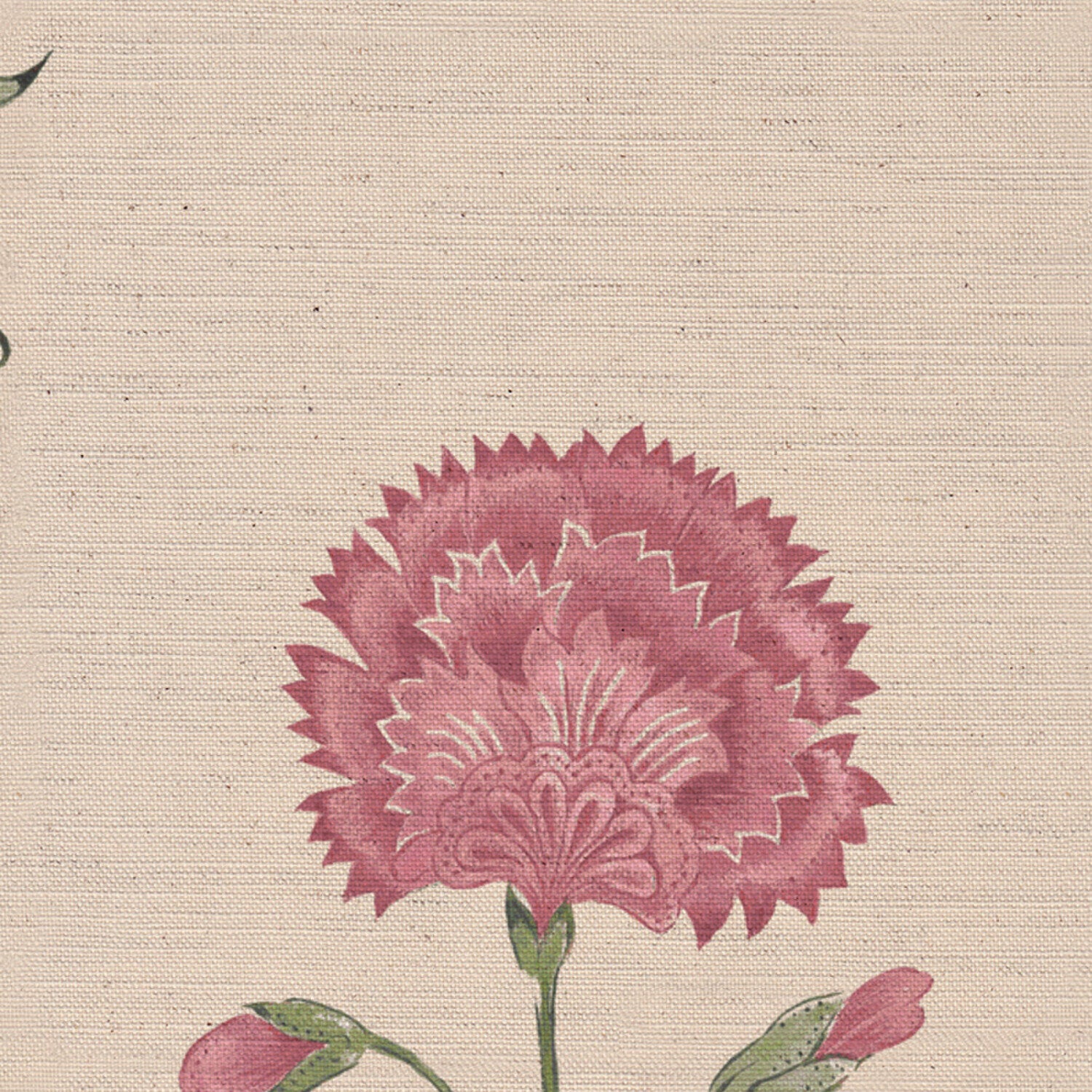 CW: Wild orchid pink and green | BASE: Natural Luxury Linen | HERO