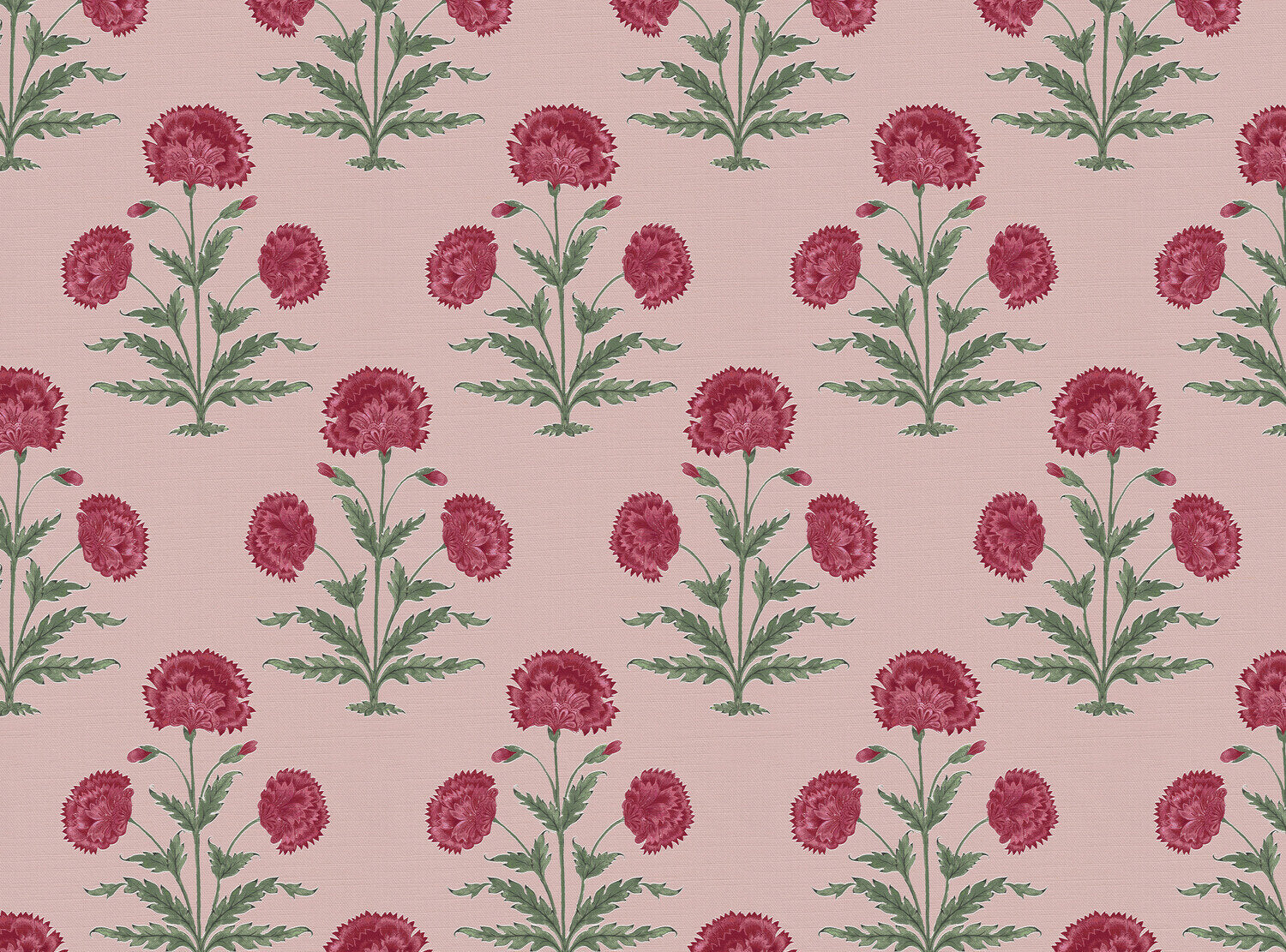 CW: Red damson and green with pink ground | BASE: Luxury Linen