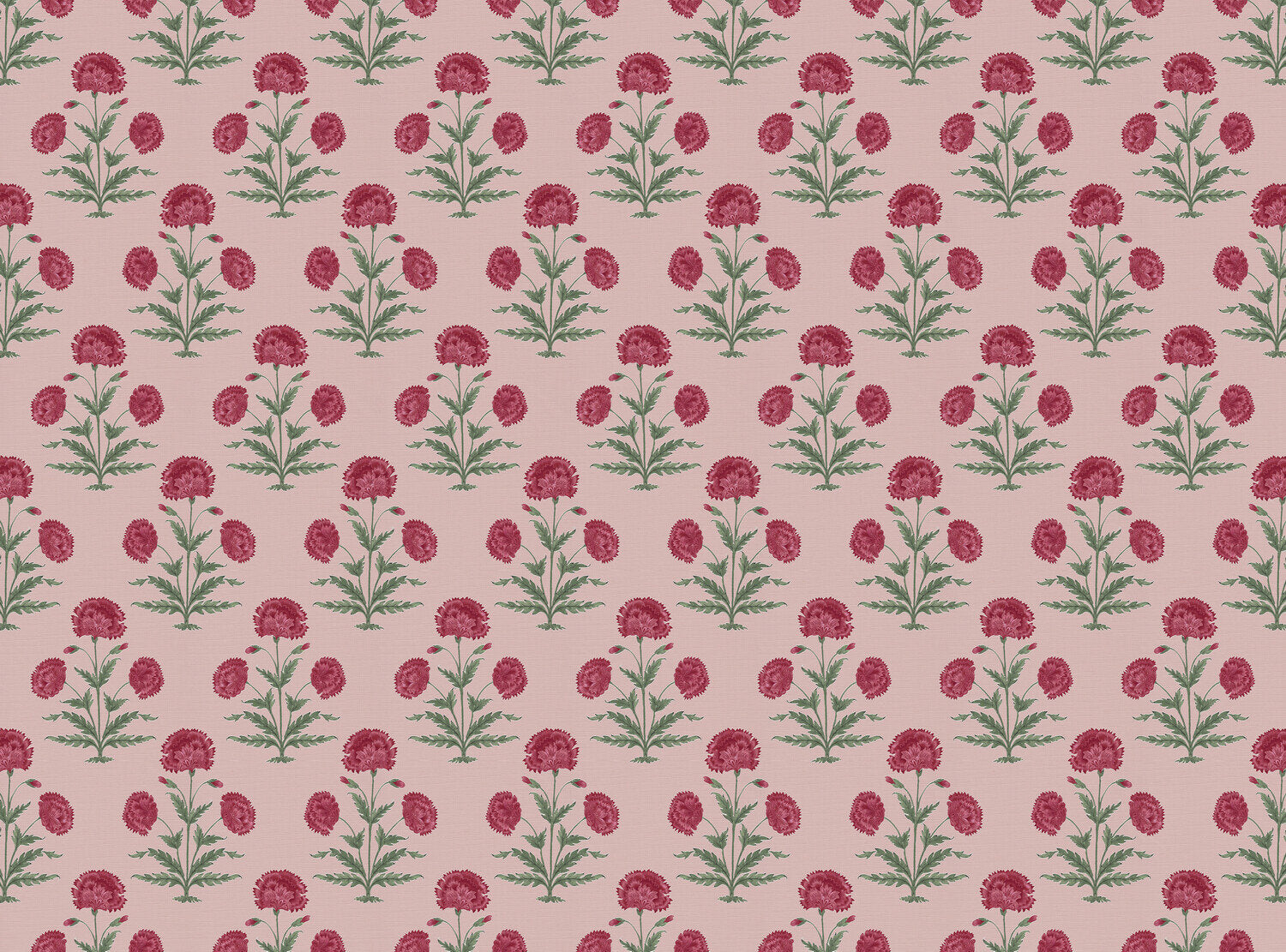 CW: Red damson and green with pink ground | BASE: Luxury Linen