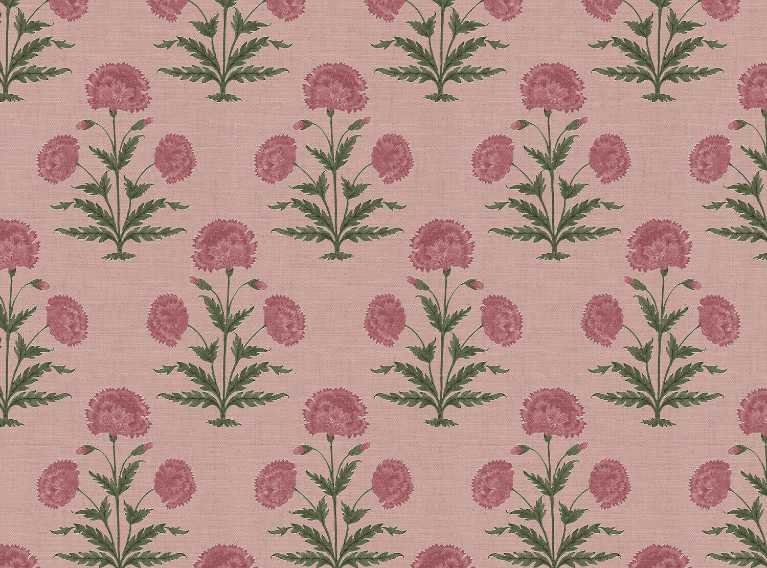 CW: Pink and green with pink ground | BASE: Mercia Linen