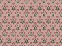 Pink and green with pink ground