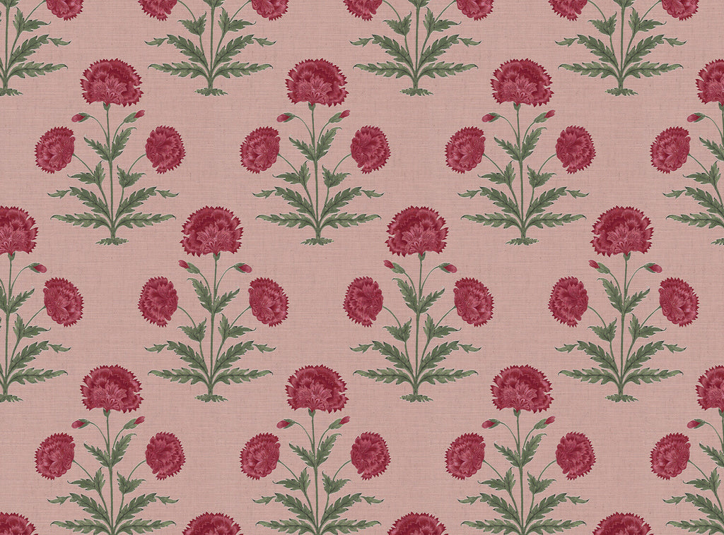 CW: Red damson and green with pink ground | BASE: Mercia Linen