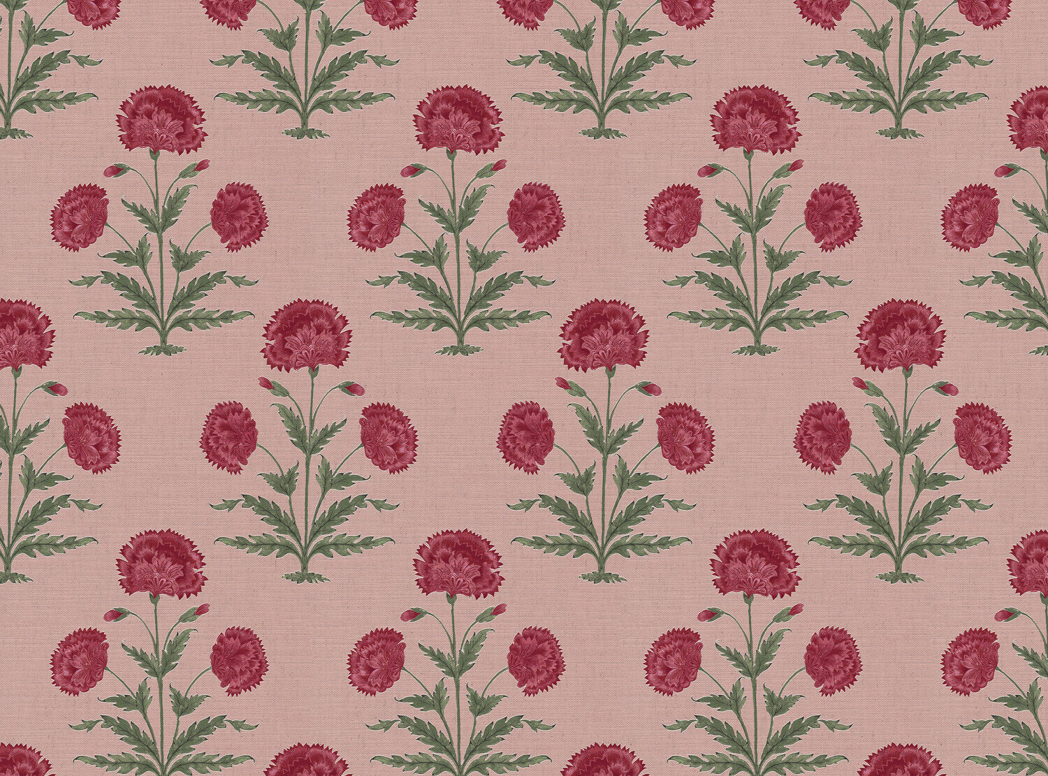 CW: Red damson and green with pink ground | BASE: Mercia Linen