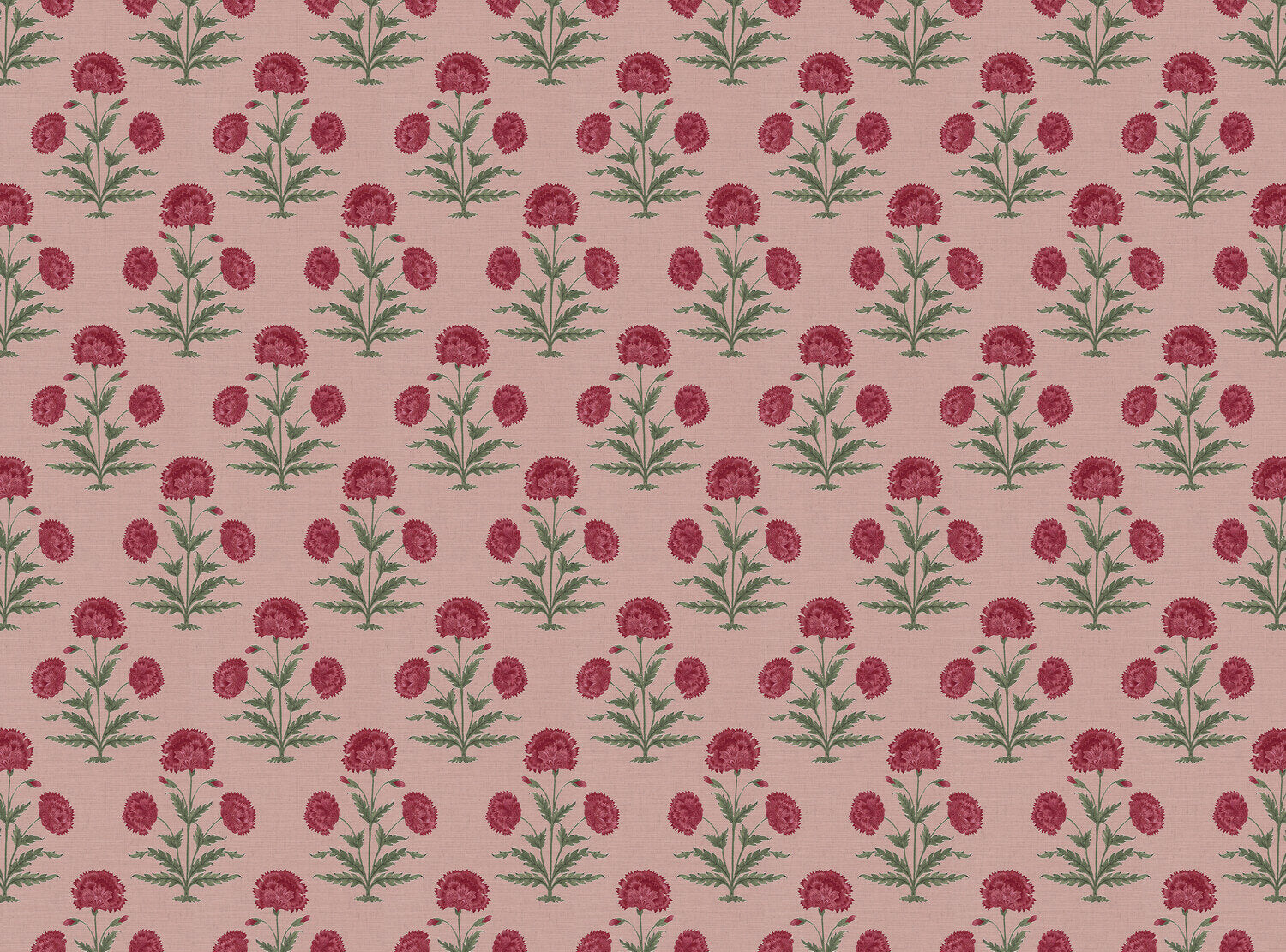 CW: Red damson and green with pink ground | BASE: Mercia Linen