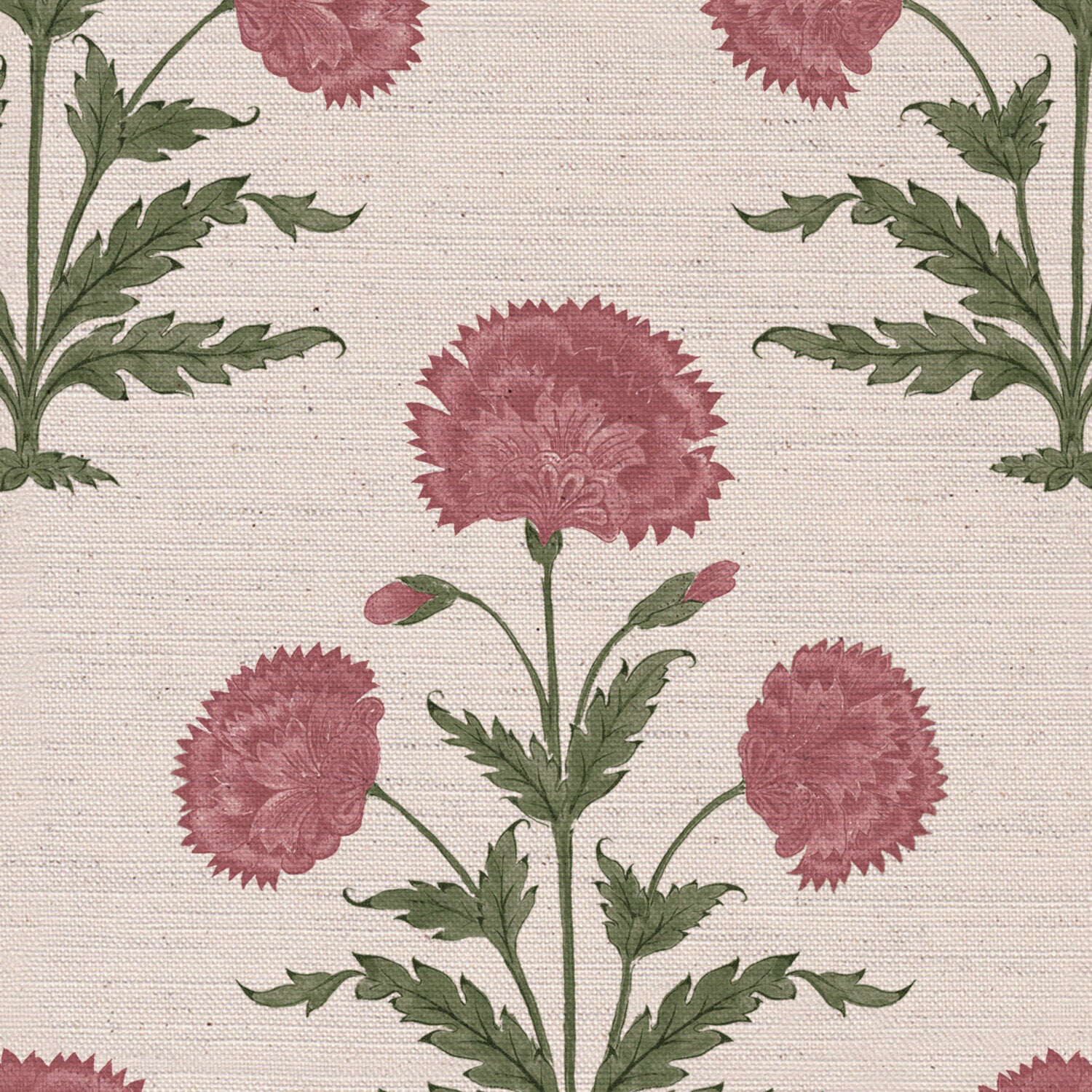 CW: Pink and green | BASE: Natural Luxury Linen | HERO