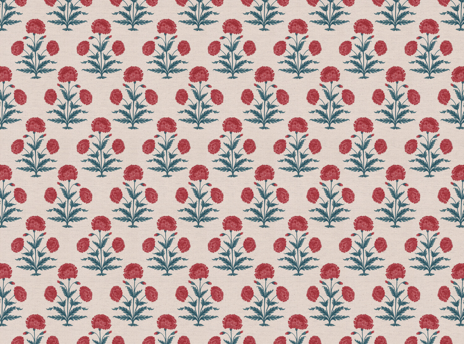 CW: Red and green blue | BASE: Natural Luxury Linen