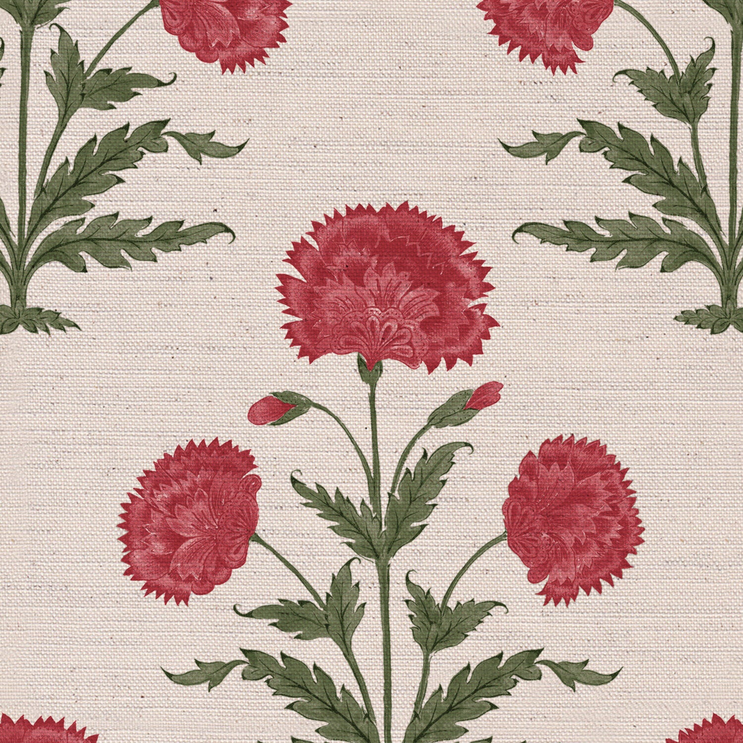 CW: Red and green | BASE: Natural Luxury Linen | HERO