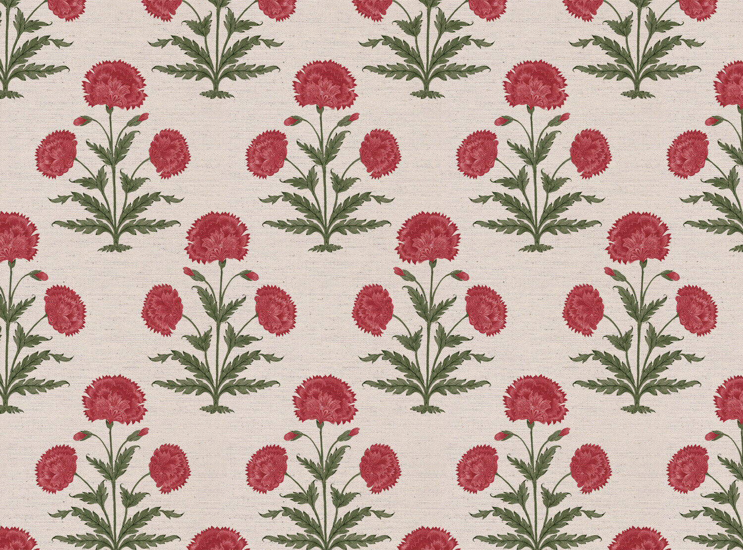 CW: Red and green | BASE: Natural Luxury Linen
