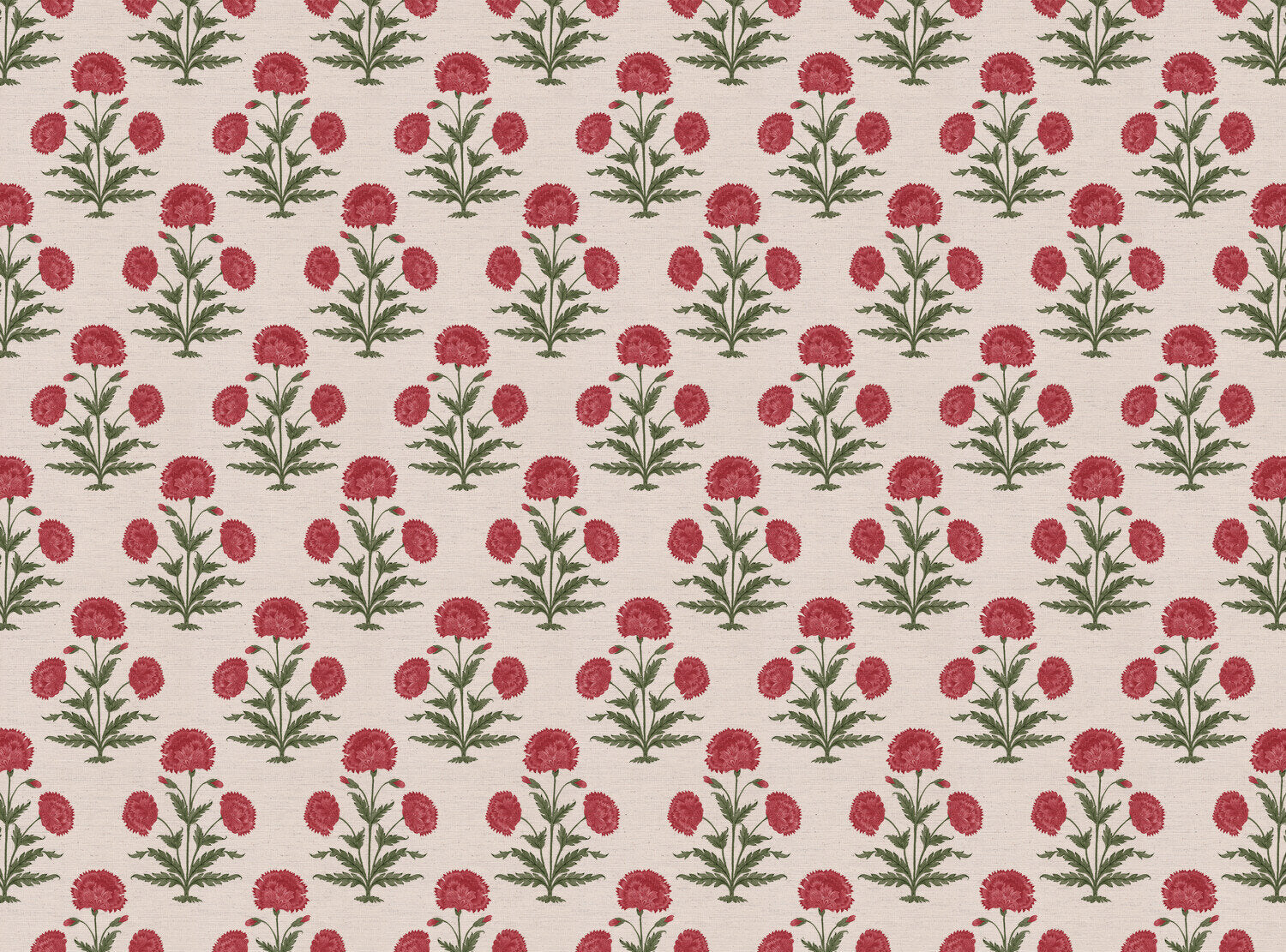CW: Red and green | BASE: Natural Luxury Linen