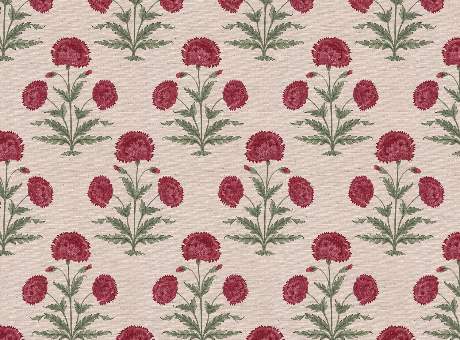 CW: Red damson and green | BASE: Natural Luxury Linen
