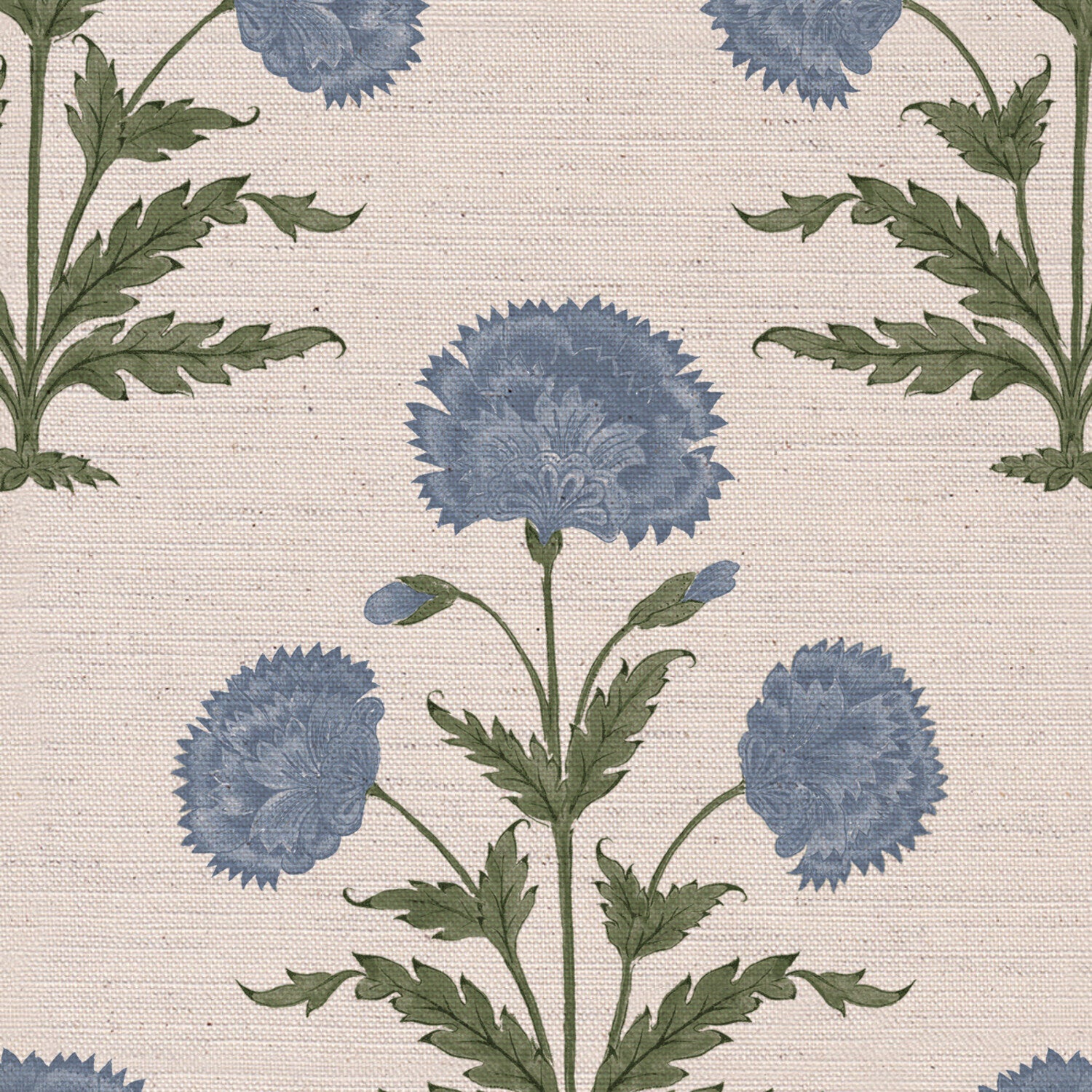 CW: Soft blue and green | BASE: Natural Luxury Linen | HERO