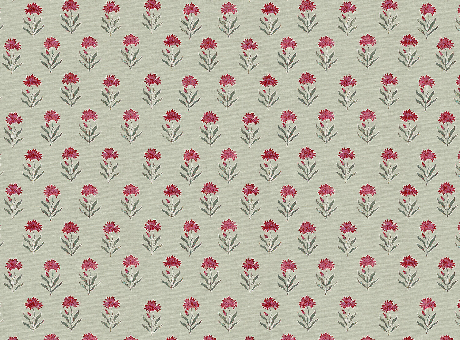 CW: Red damson and green grey with green ground | BASE: Luxury Linen