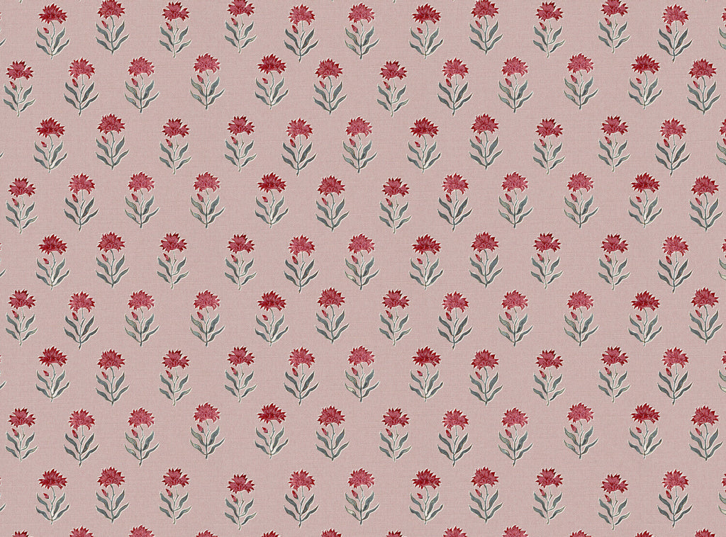 CW: Warm red and grey blue with pink ground | BASE: Luxury Linen