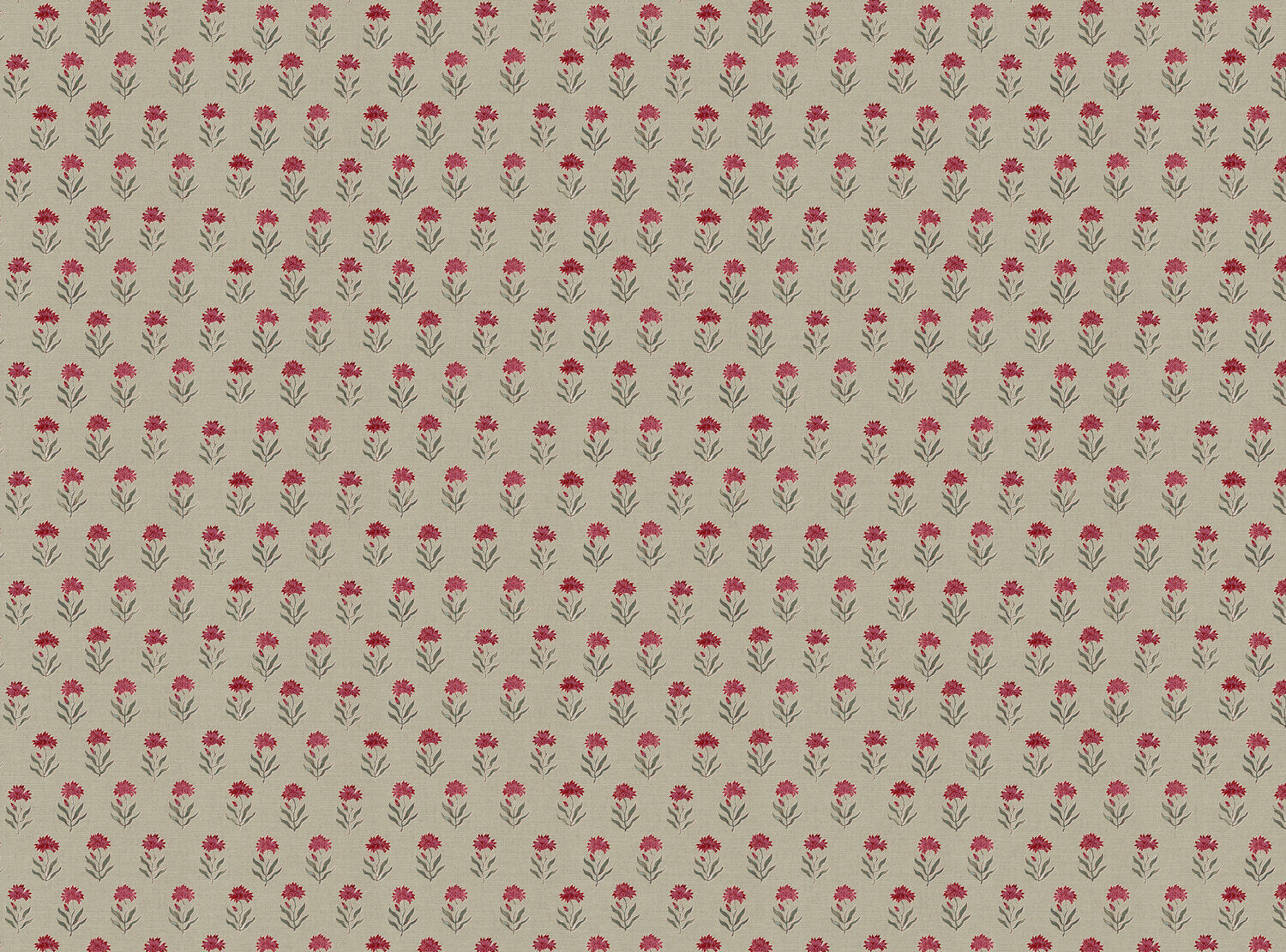 CW: Red damson and green grey with green ground | BASE: Mercia Linen
