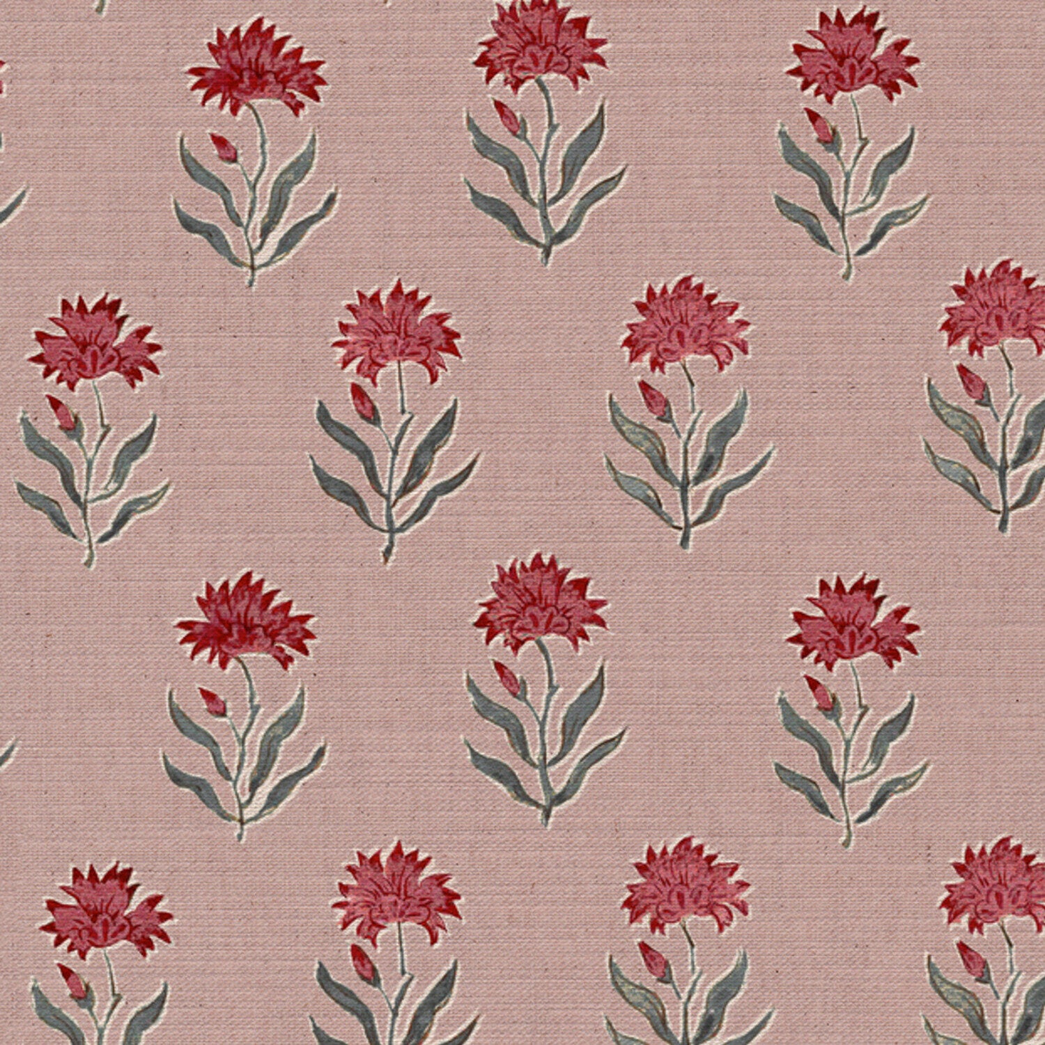 CW: Red damson with pink ground | BASE: Mercia Linen | HERO