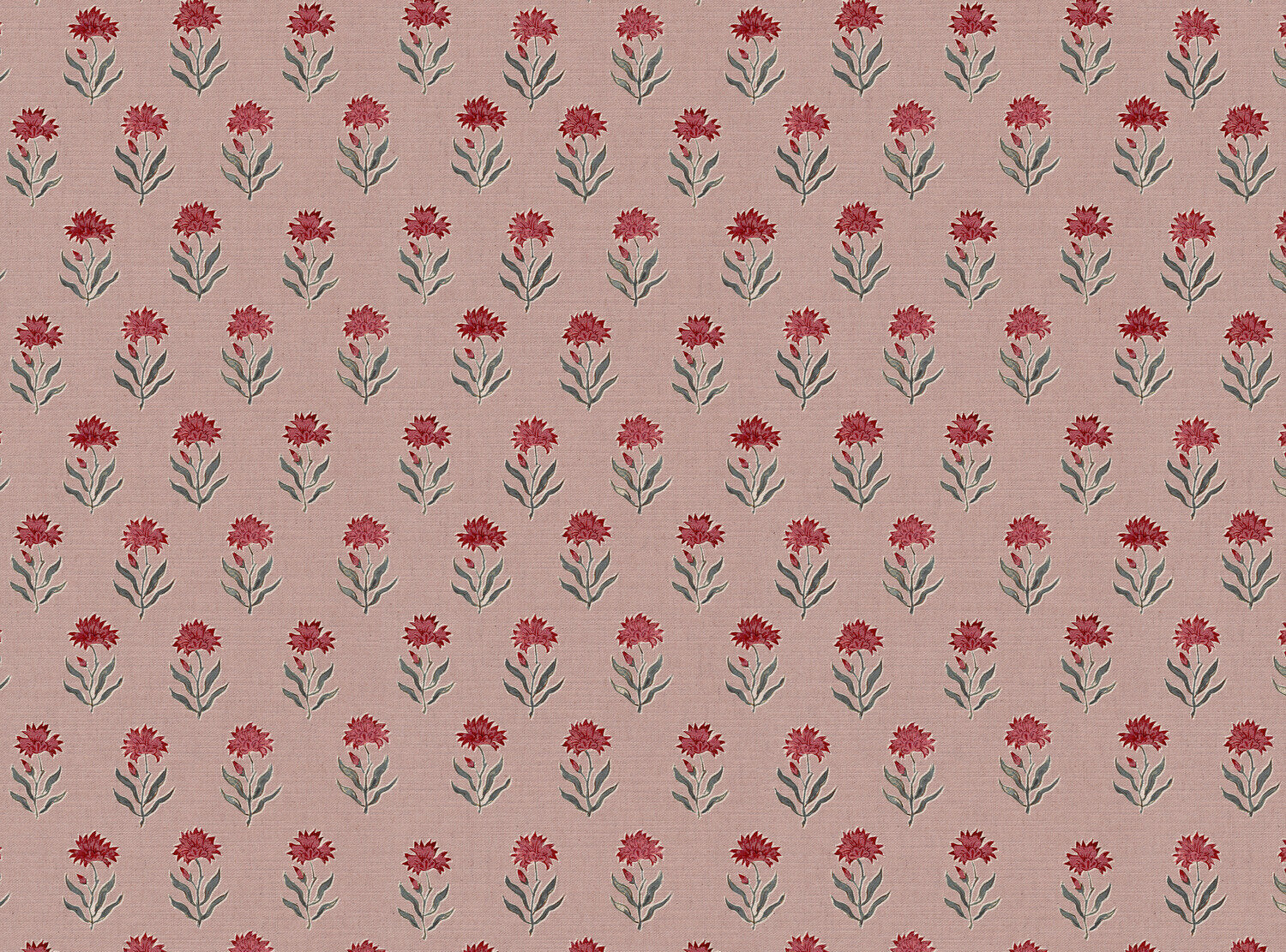 CW: Red damson with pink ground | BASE: Mercia Linen