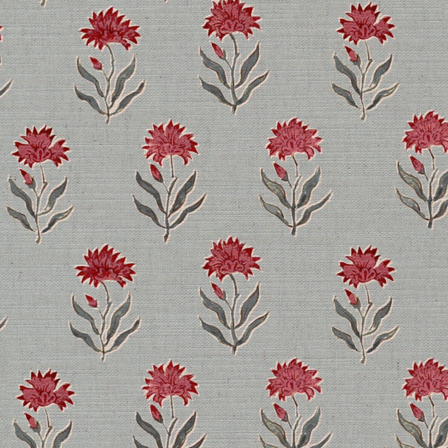 CW: Warm red and grey blue with blue ground | BASE: Mercia Linen | HERO