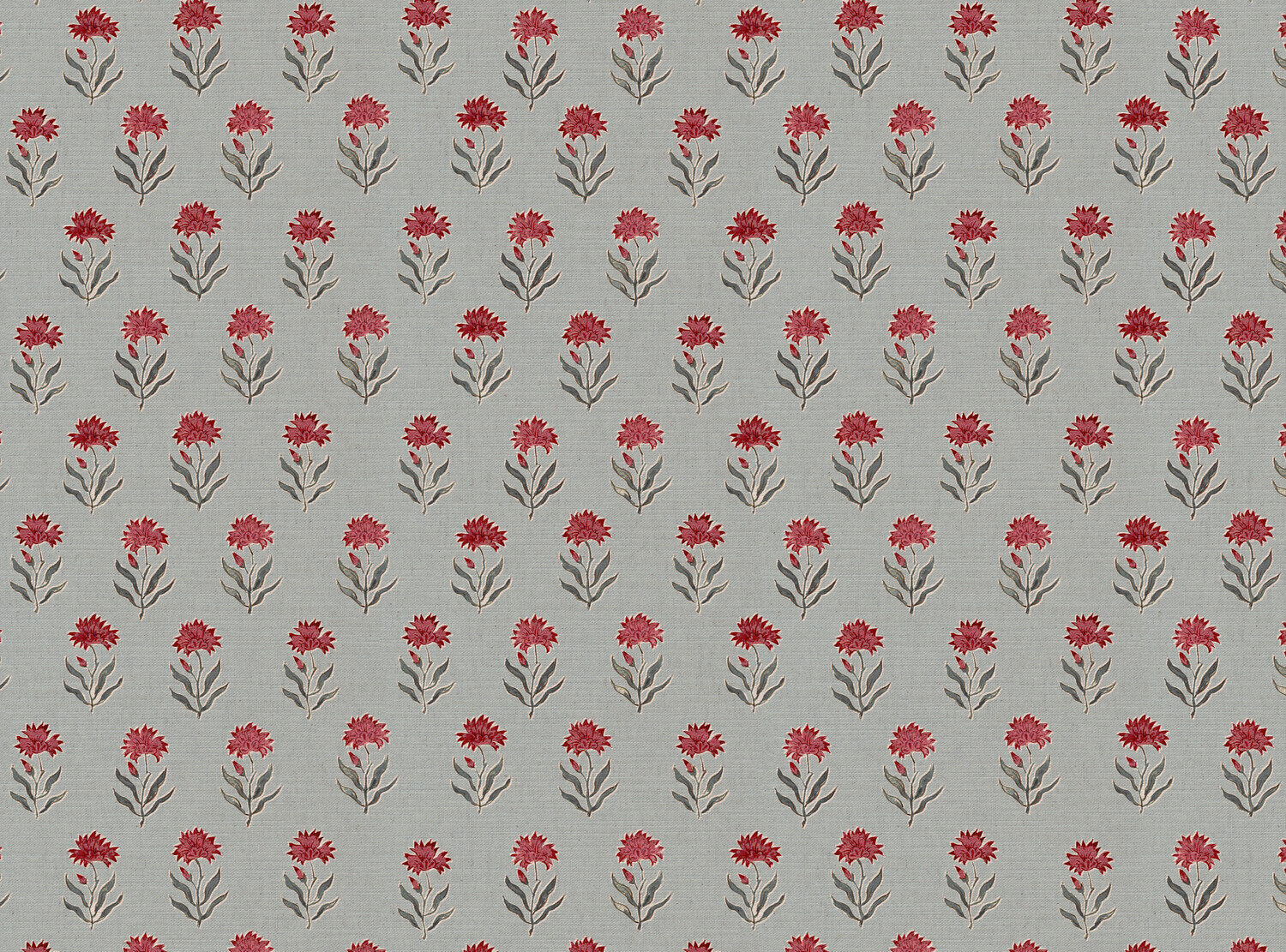 CW: Warm red and grey blue with blue ground | BASE: Mercia Linen